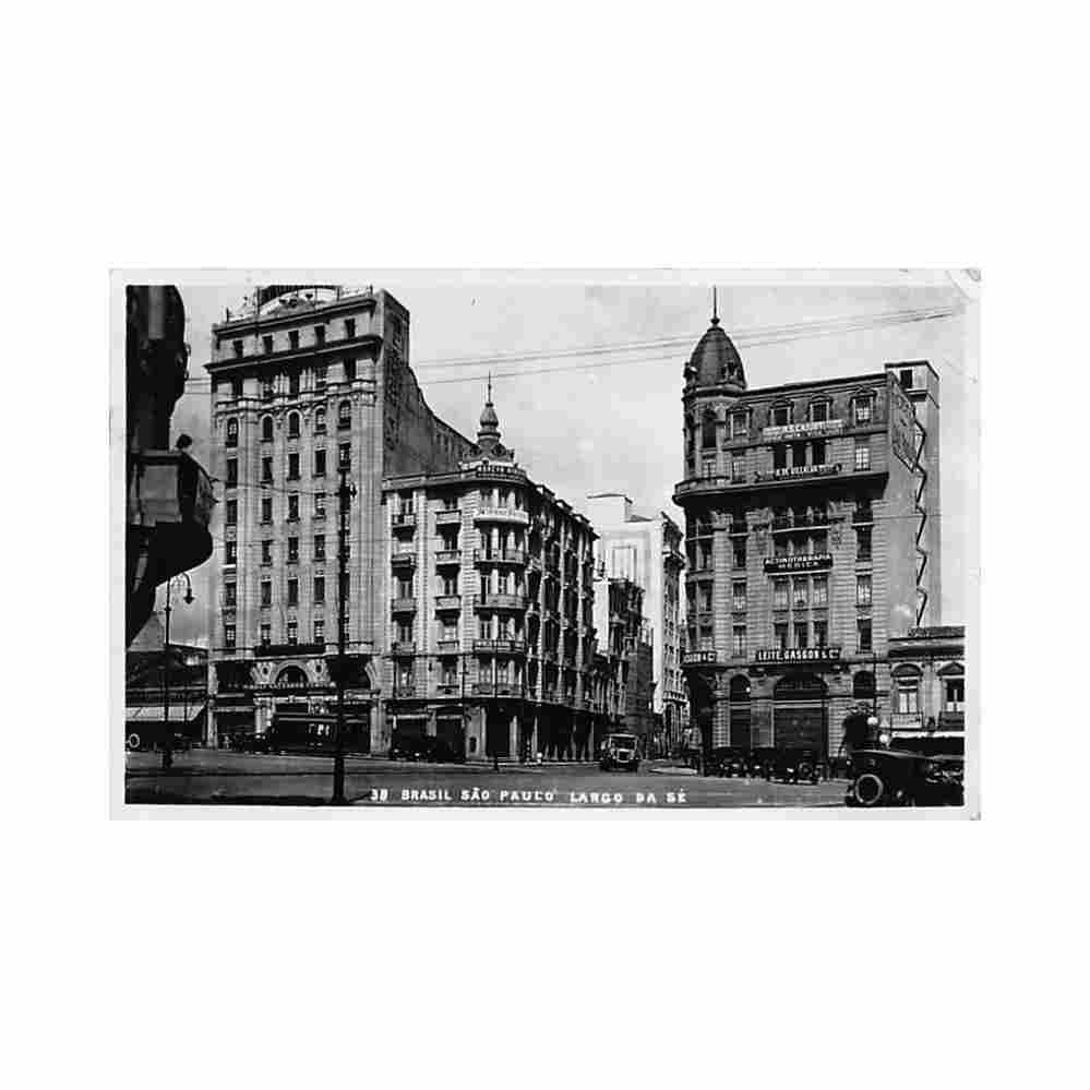 brasil brazil sao paulo largo da se ed satrap 38 Vintage A4 Photo Print