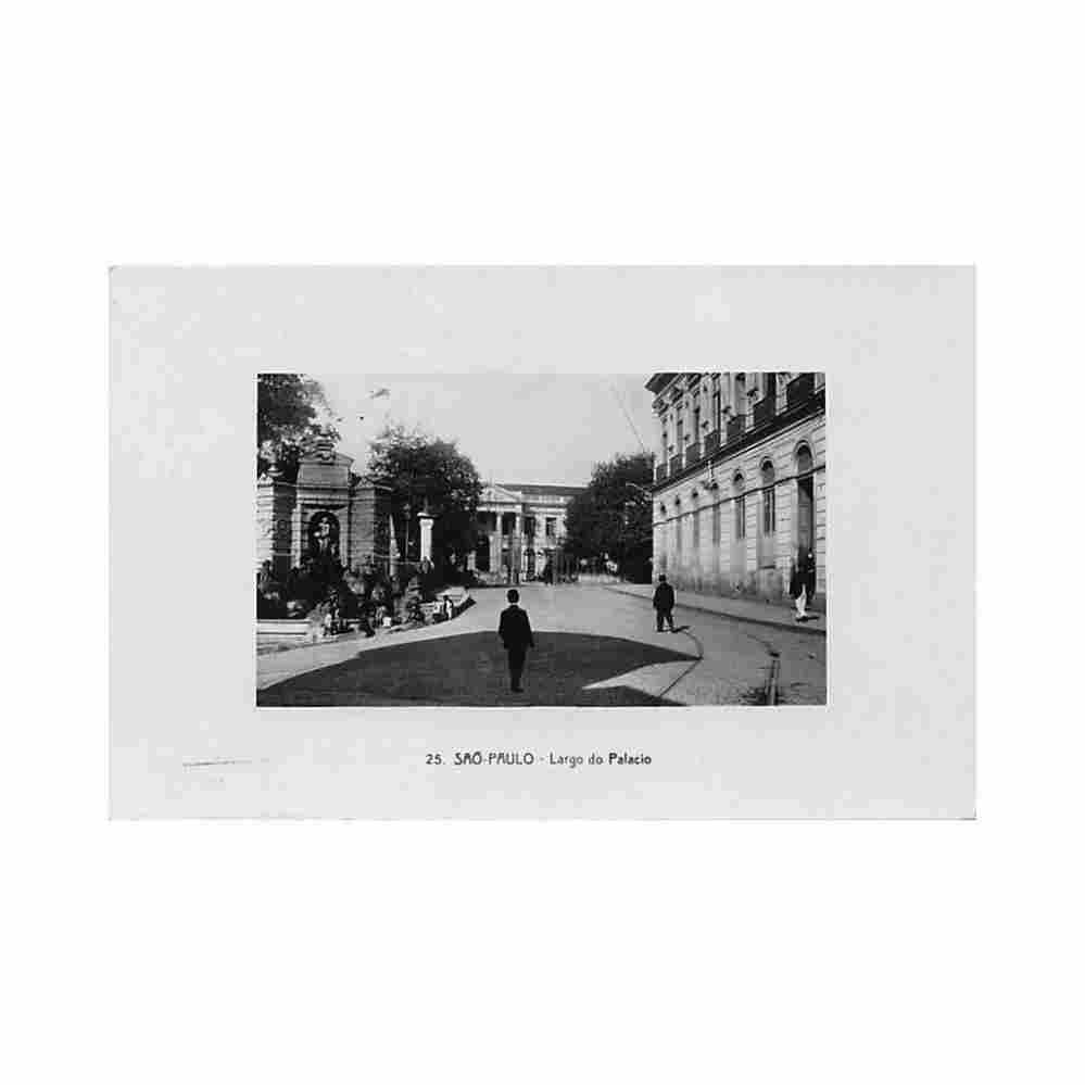 brasil brazil sao paulo largo do palacio ed f manzieri 25 Vintage A4 Photo Print