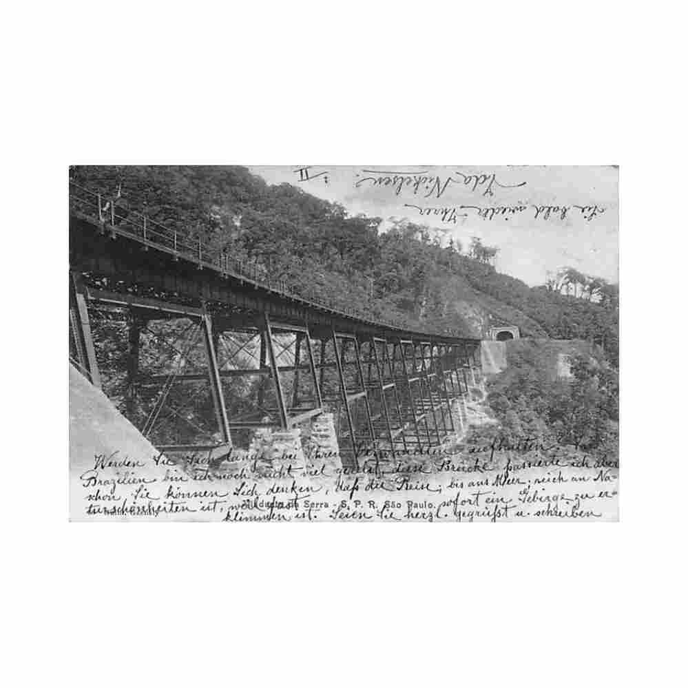 brasil brazil sao paulo spr viaducto da serra ed guilli 63 Vintage A4 Photo Print