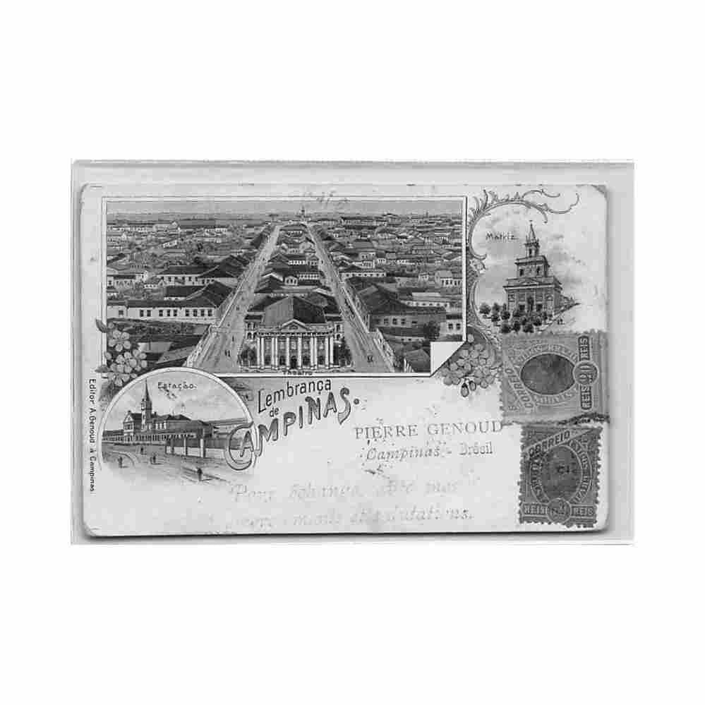 brasil campinas litho ed a genoud Vintage A4 Photo Print