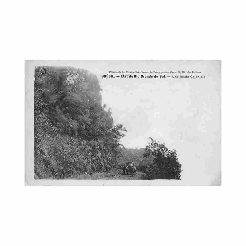 brasil e de rio grande do sul uma estrada colonial ed mission bresilienne de propagande Vintage A4 Photo Print