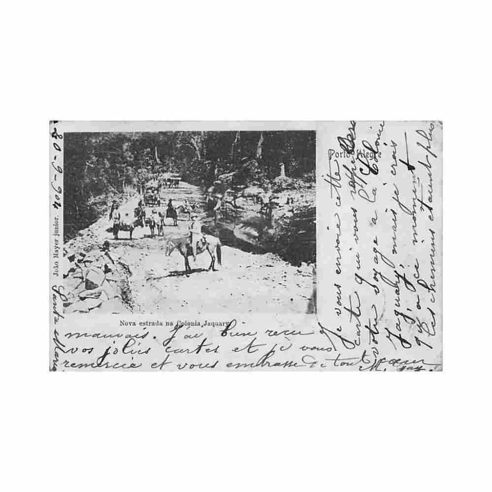 brasil nova estrada na colonia jaquary ed joao mayer junior Vintage A4 Photo Print