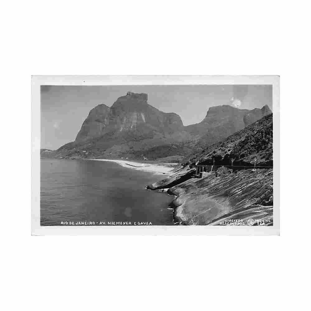 brasil rio de janeiro av niemeyer e gavea ed preising 522 Vintage A4 Photo Print