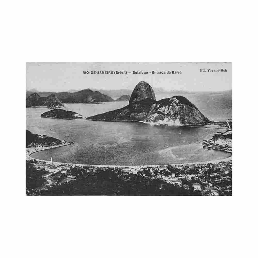 brasil rio de janeiro botafogo entrada da barra ed yovanovitch Vintage A4 Photo Print