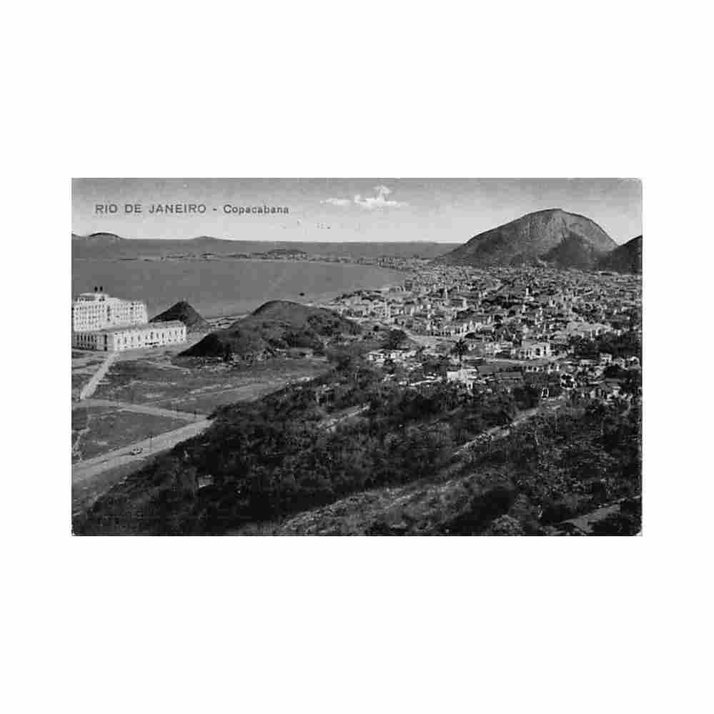 brasil rio de janeiro copacabana ed desconhecido Vintage A4 Photo Print