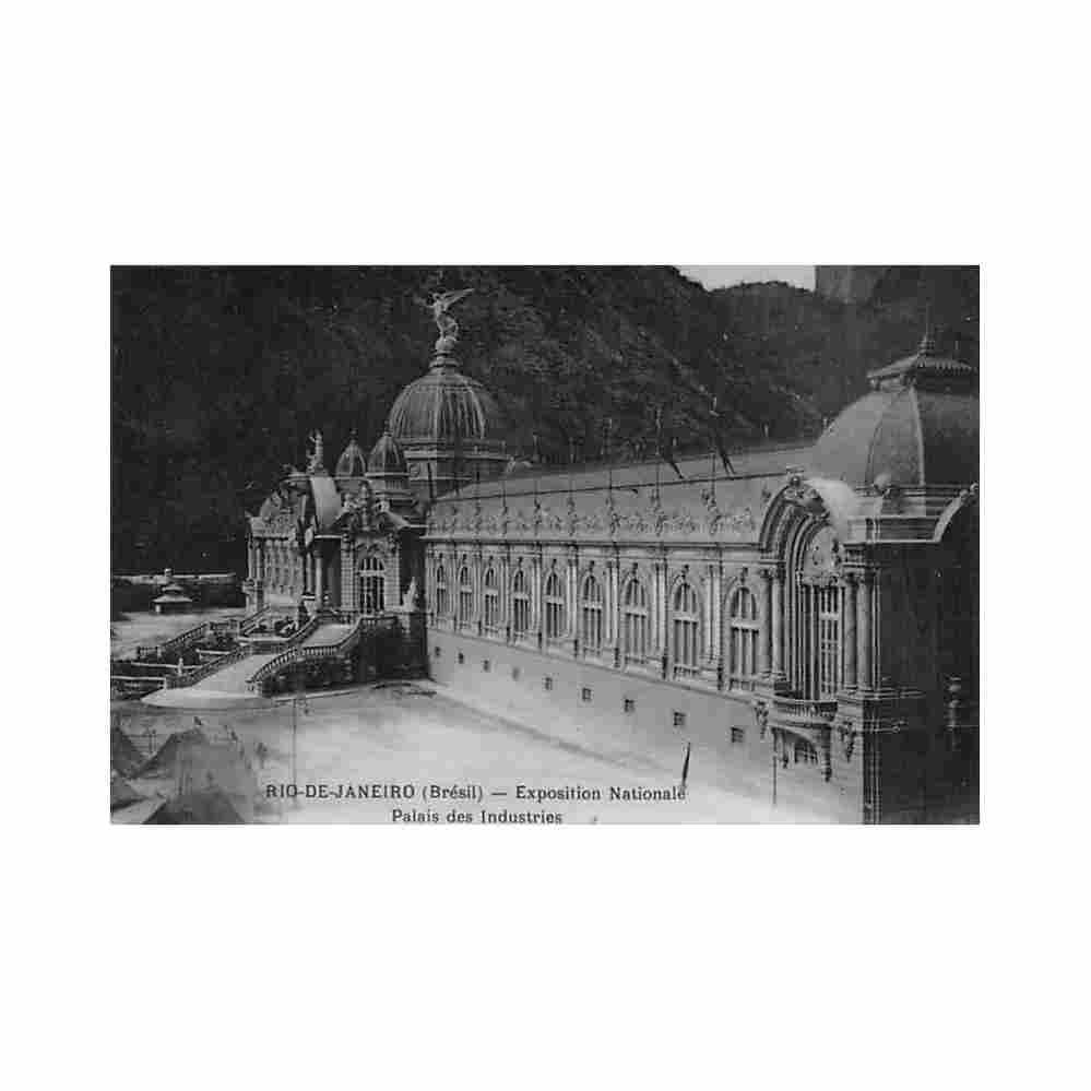 brasil rio de janeiro exposicao nacional palacio das industrias ed desconhecido Vintage A4 Photo Print
