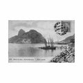 brasil rio de janeiro morro da urca praia da saudade ed a ribeiro 279 Vintage A4 Photo Print