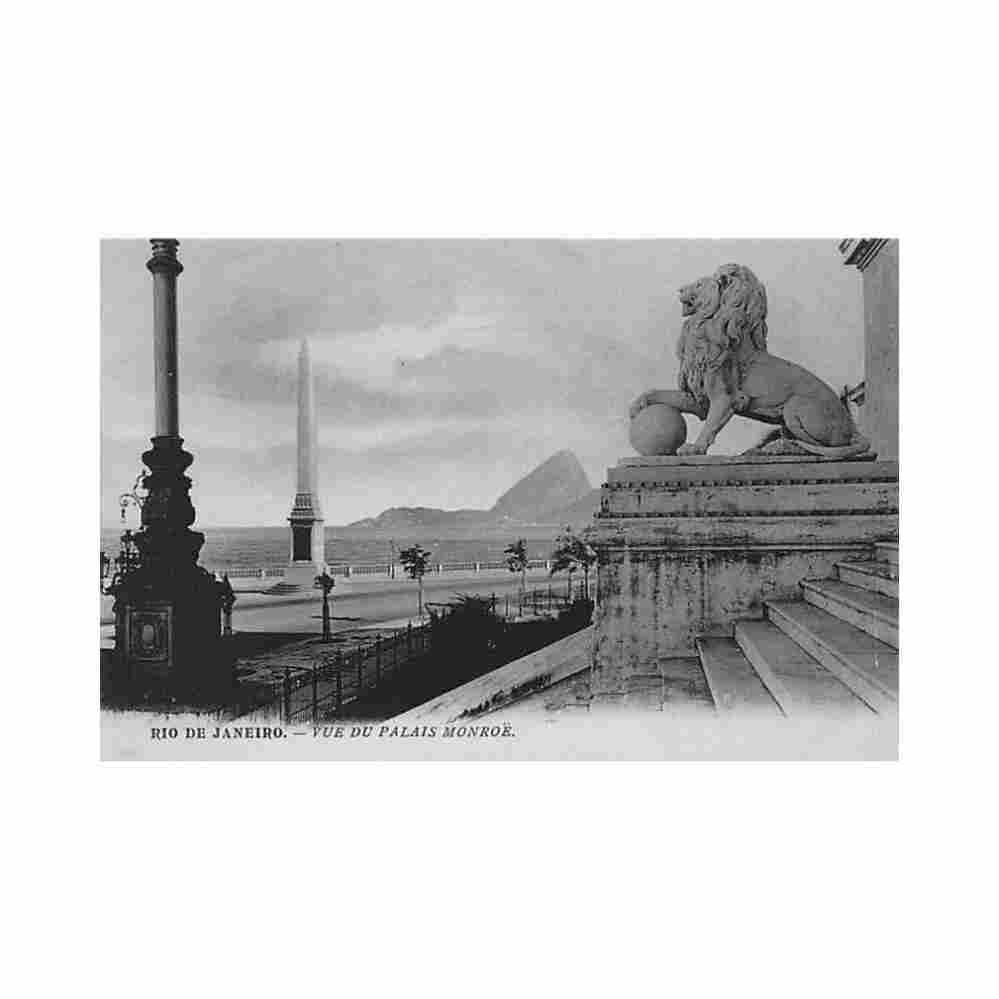 brasil rio de janeiro palacio monroe ed desconhecido Vintage A4 Photo Print