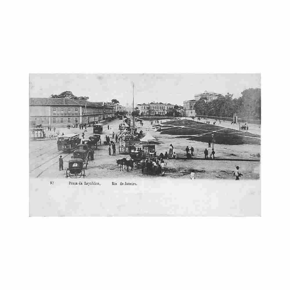 brasil rio de janeiro praca da republica ed a ribeiro 97 Vintage A4 Photo Print