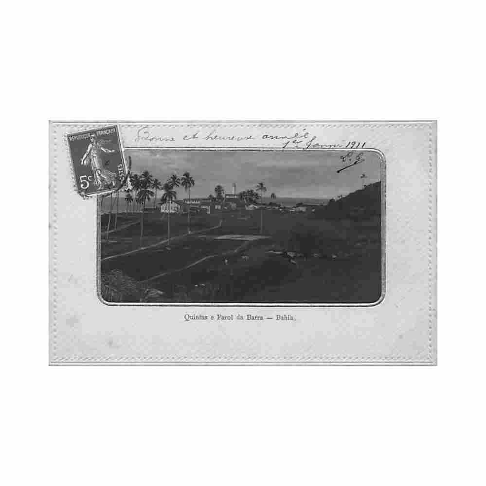 brasil salvador de bahia quintas e farol da barra ed almeida Vintage A4 Photo Print