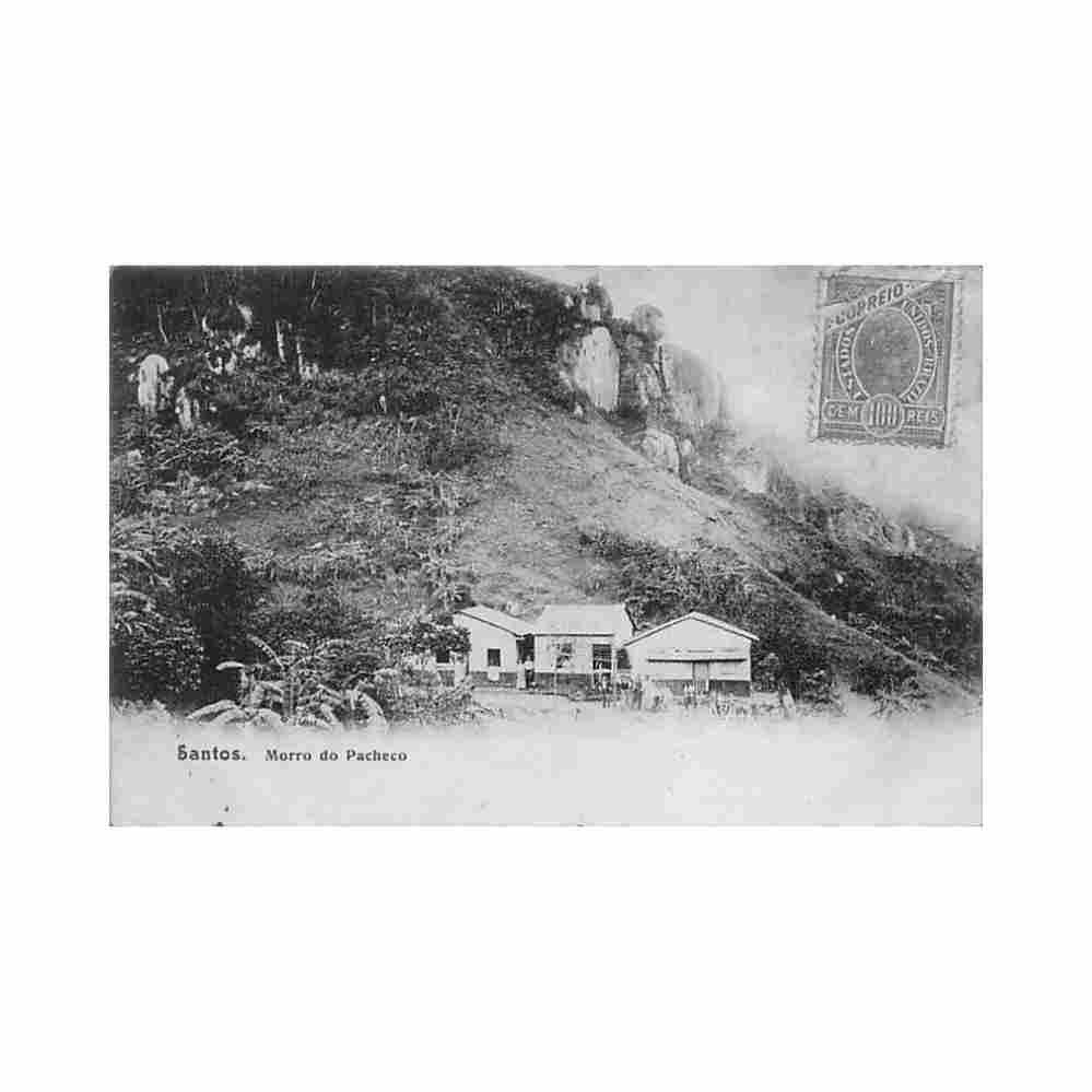 brasil santos morro do pacheco ed desconhecido Vintage A4 Photo Print