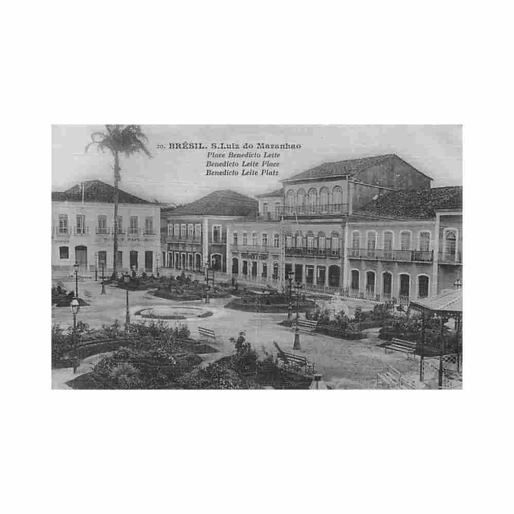 brasil sao luis maranhao praca benedicto leite ed desconhecido 20 Vintage A4 Photo Print