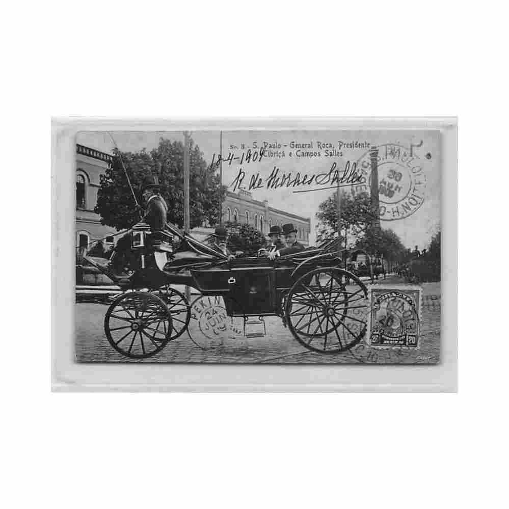 brasil sao paulo general roca presidente tibrica e campos salles ed stengel co Vintage A4 Photo Print