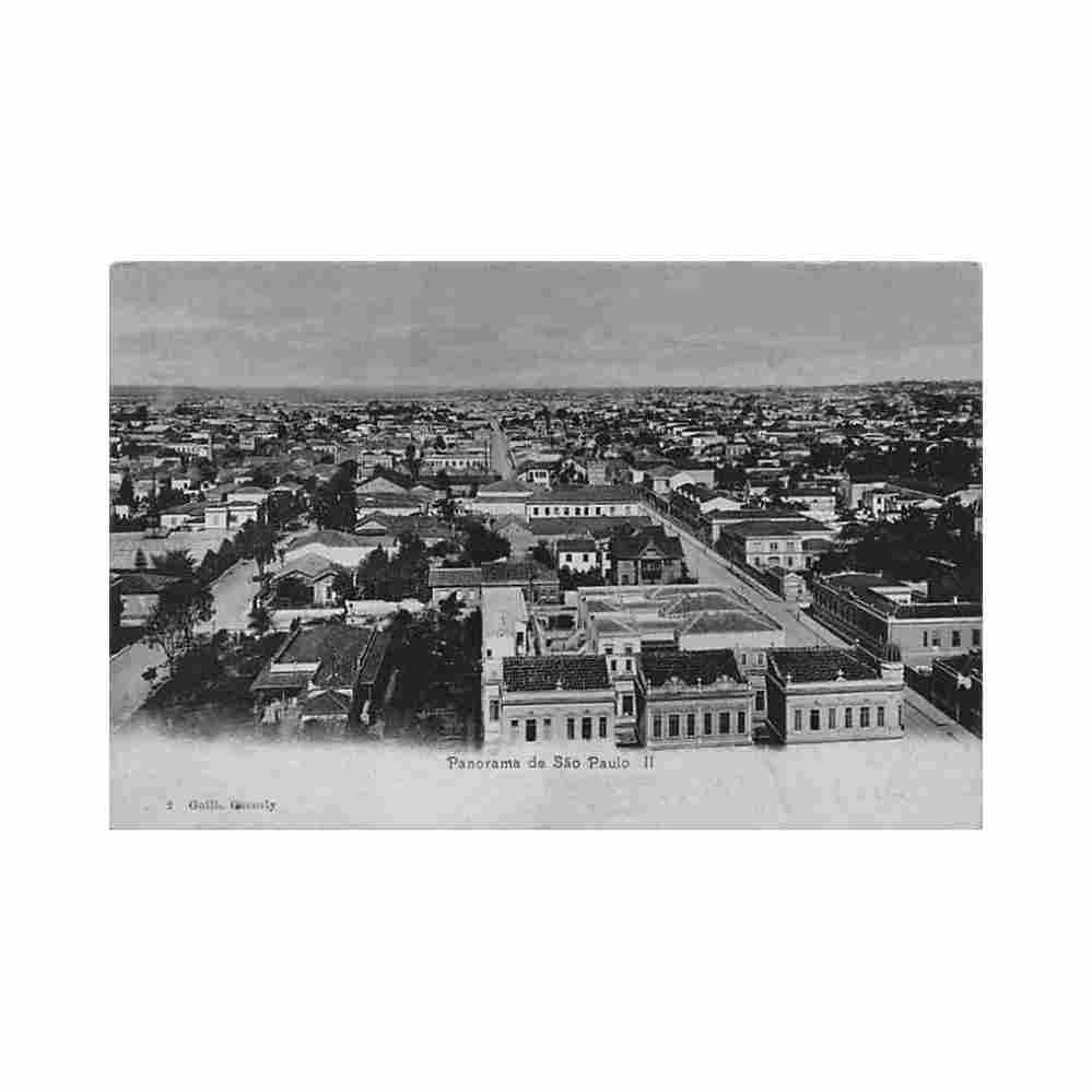 brasil sao paulo panorama ii ed g gaensly 2 Vintage A4 Photo Print