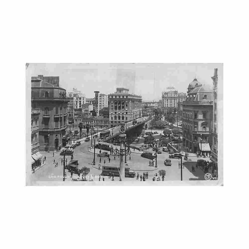 brasil sao paulo viaduto do cha ed cpi 47 Vintage A4 Photo Print