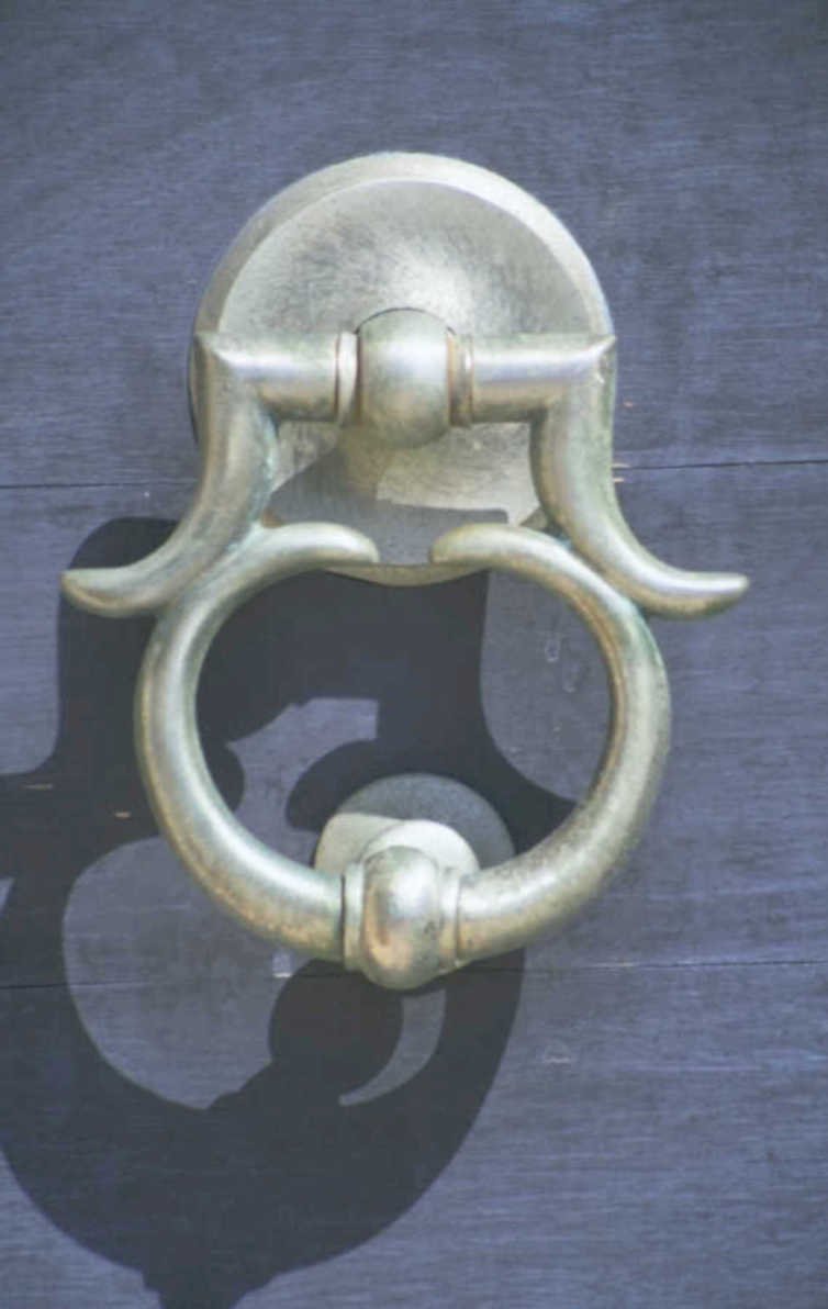 brass door knocker 1980s 1990s A4 Photo Print