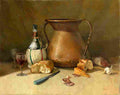 braz still life with copper pot Art A4 Photo Print