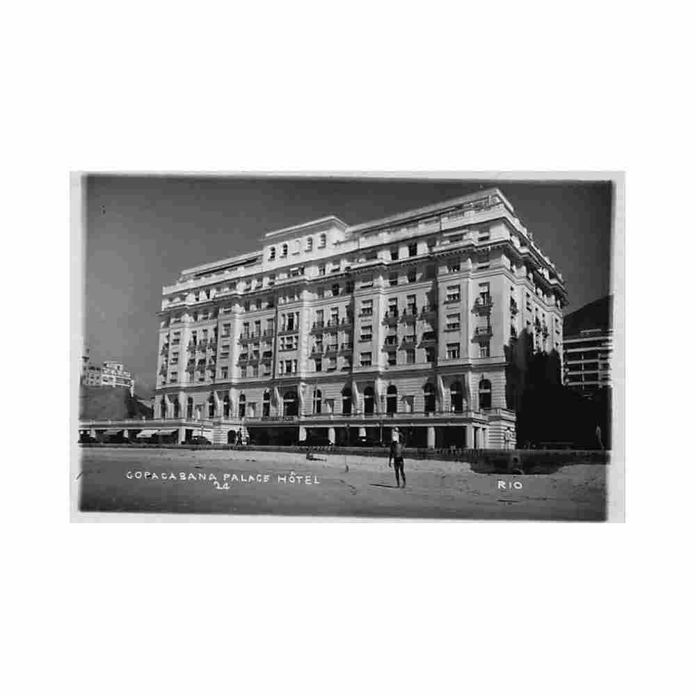 brazil rio de janeiro copacabana palace hotel ed desconhecido Vintage A4 Photo Print
