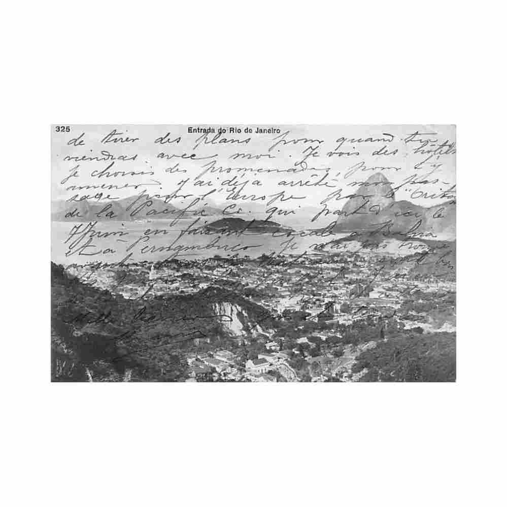 brazil rio de janeiro entrada ed ribeiro 325 Vintage A4 Photo Print