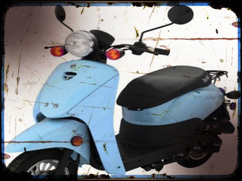 breeze A4 Photo Print Motorbike Vintage Aged