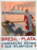 bresil plata by sandy hho Vintage Advert A4 Photo Print