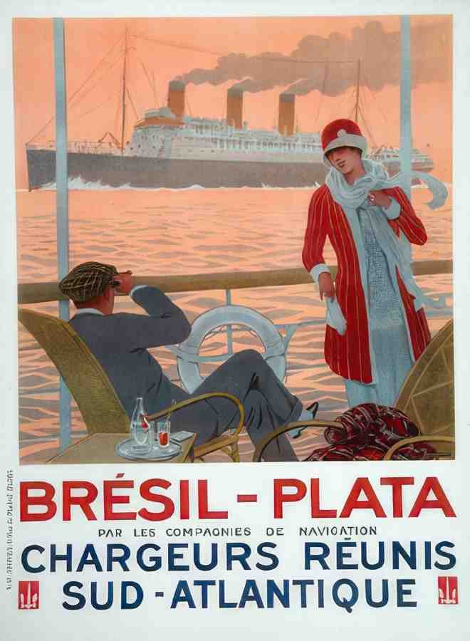 bresil plata by sandy hho Vintage Advert A4 Photo Print