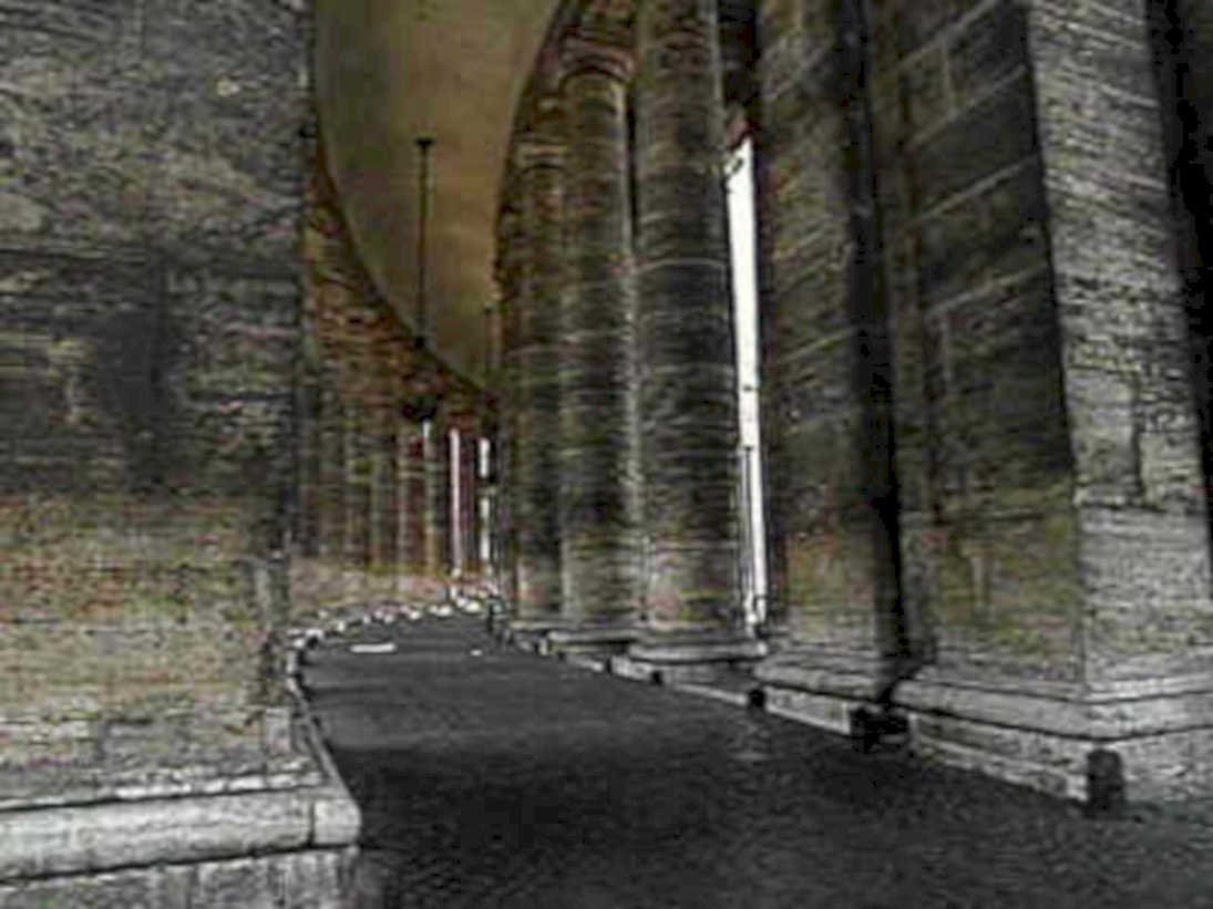 brick archway tunnel1980s 1990s A4 Photo Print