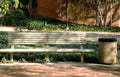 brick bench courtyard Vintage A4 Photo Print