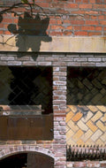 brick building facade 1980s 1990s A4 Photo Print