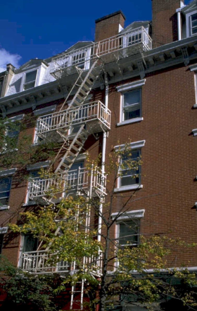 brick fire escape 1 1980s 1990s A4 Photo Print