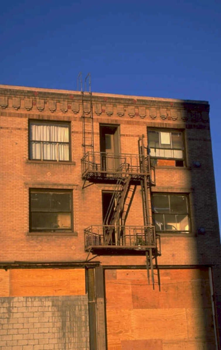 brick fire escape 2 1980s 1990s A4 Photo Print