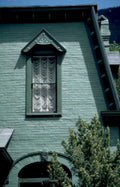 brick gable window Vintage A4 Photo Print