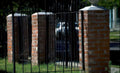 brick gate entrance Vintage A4 Photo Print