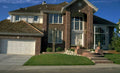 brick house garage 1 Vintage A4 Photo Print