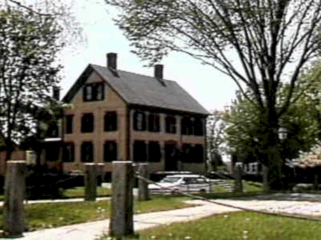 brick house lawn1980s 1990s A4 Photo Print