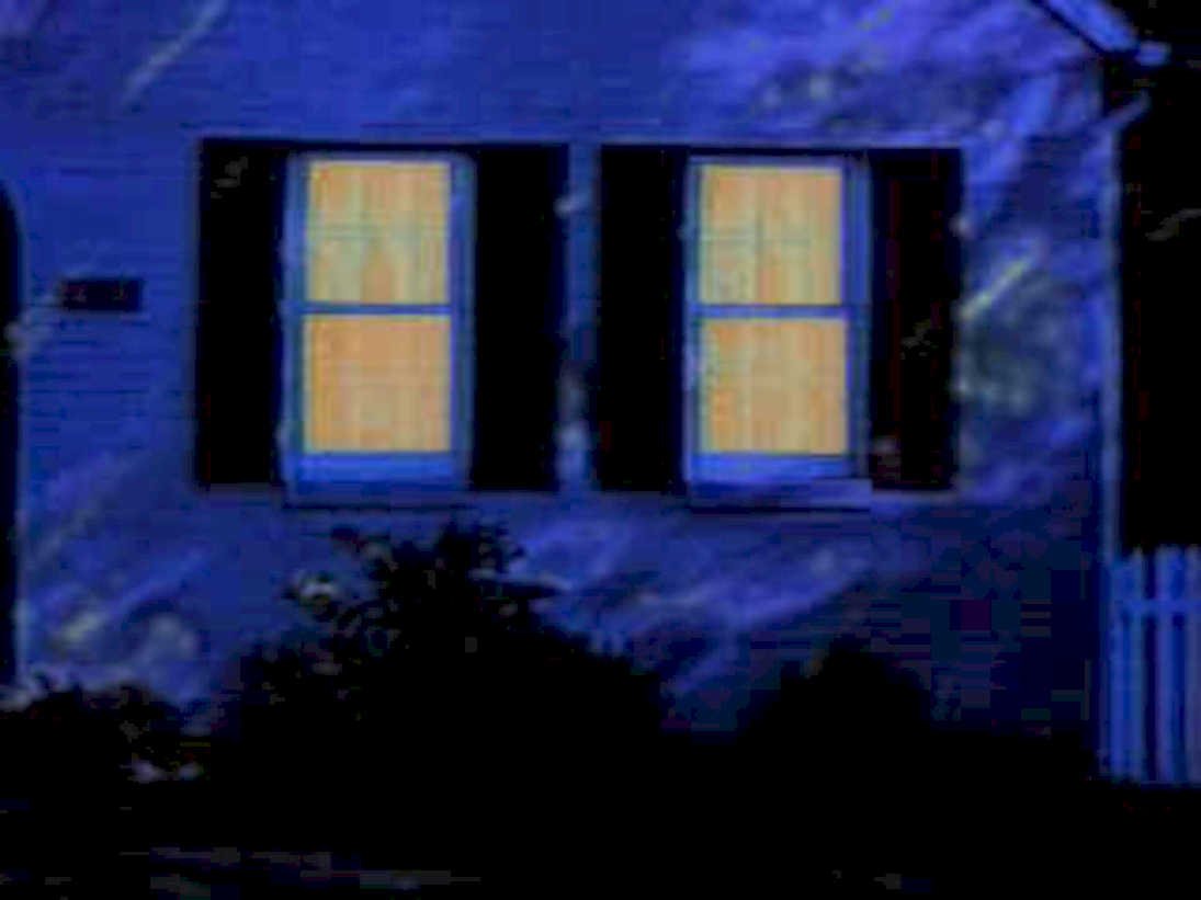 brick house night1980s 1990s A4 Photo Print