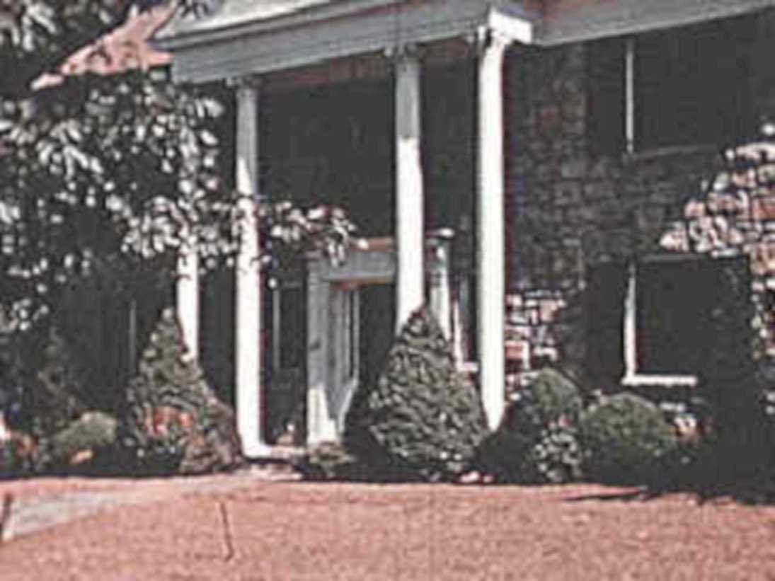brick house portico1980s 1990s A4 Photo Print
