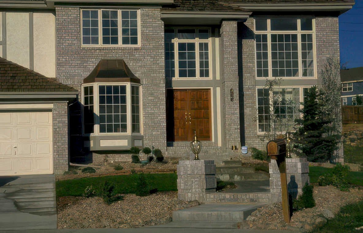 brick house welcome Vintage A4 Photo Print