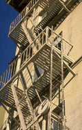 brick staircase 1968 1980s 1990s A4 Photo Print