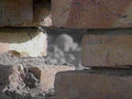 brick wall impact1980s 1990s A4 Photo Print