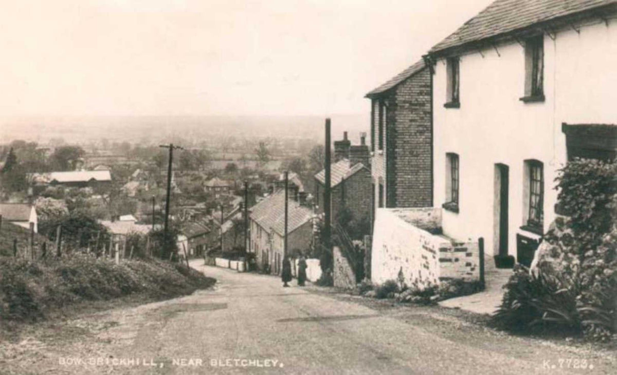 brickhill betchley cottagesVintage 1880s 1900s A4 Photo Print