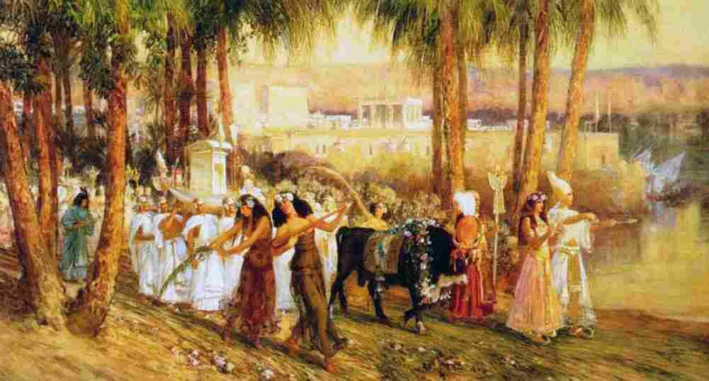 brid Procession in Honor of Isis Art A4 Photo Print
