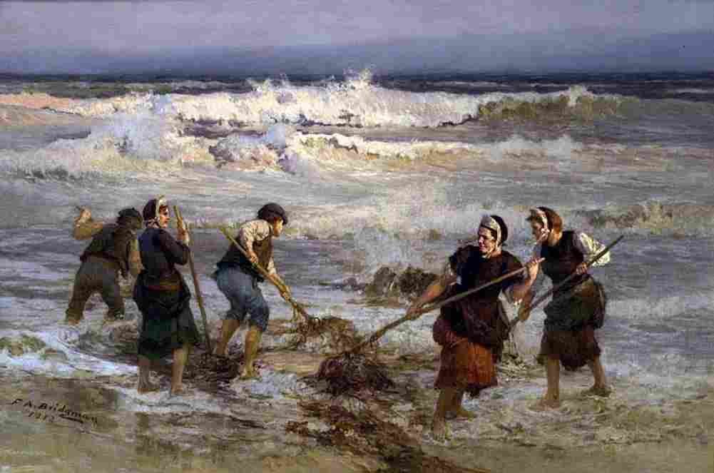 brid The Seaweed Gatherers Art A4 Photo Print