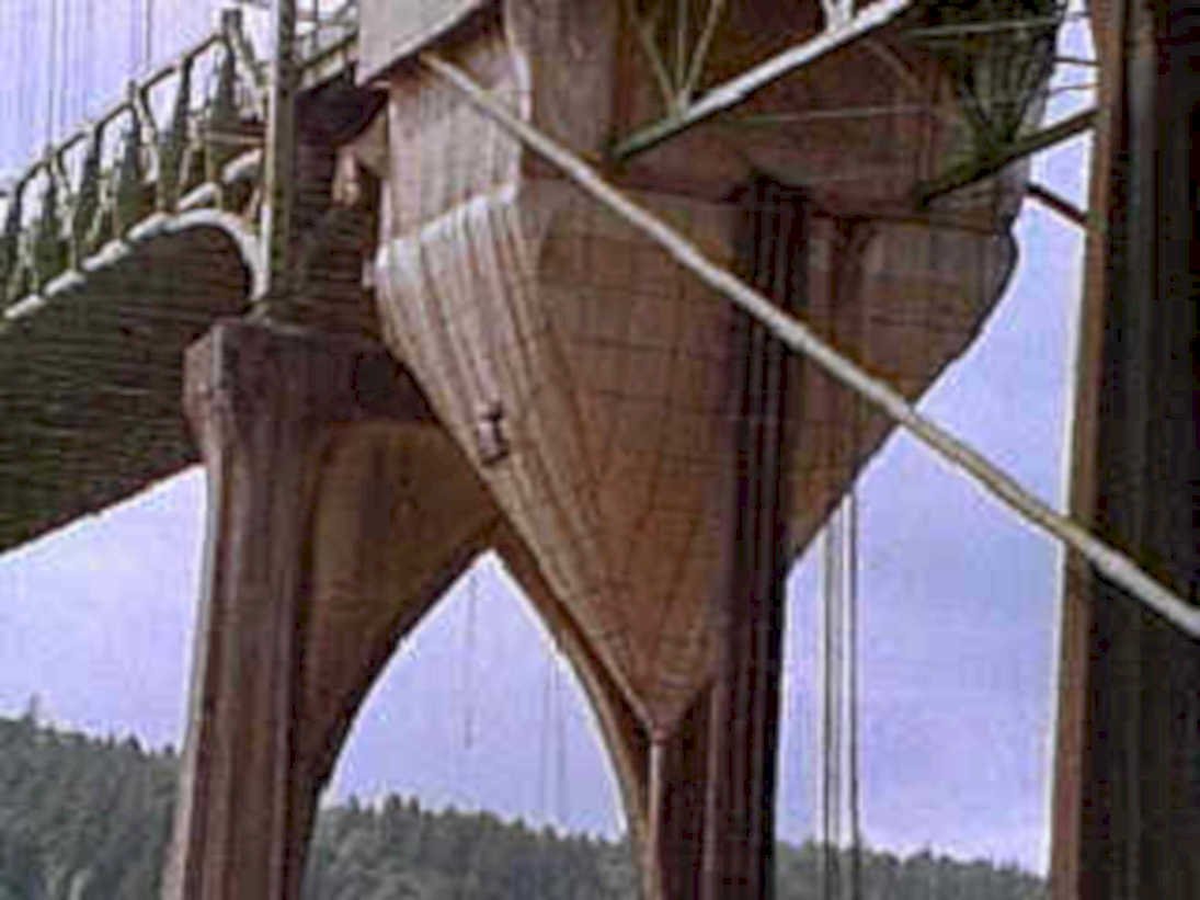 bridge span detail1980s 1990s A4 Photo Print