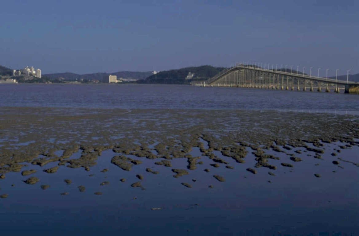 bridge tide rocks 1980s 1990s A4 Photo Print