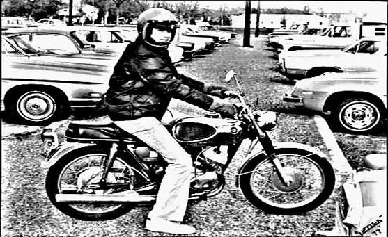 bridgestone 175dt motorbike A4 Photo Print