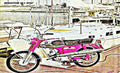 bridgestone 60 sport motorbike A4 Photo Print