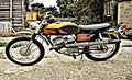 bridgestone scrambler motorbike A4 Photo Print