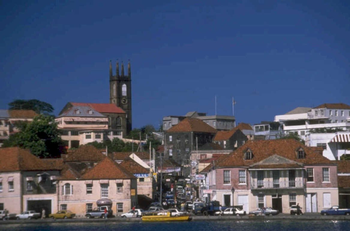 bridgetown cityscape waterfront 1980s 1990s A4 Photo Print