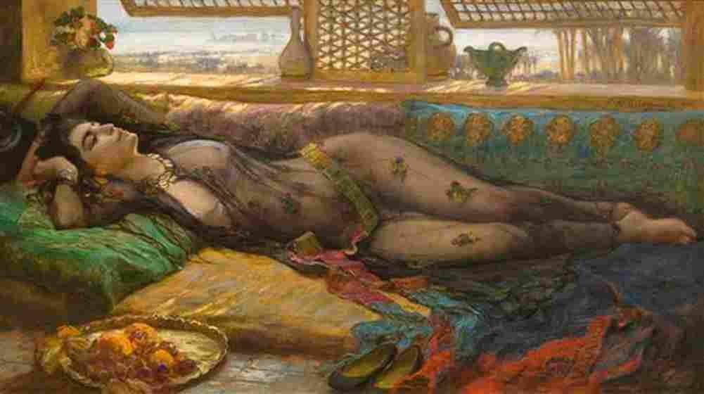 bridgman reclining beauty Art A4 Photo Print